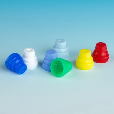 Globe Scientific Multi-Fit Plug Cap Red For 10 mm, 12 mm, 13 mm and 16 mm Tubes - 5529R