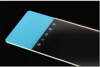 Globe 1324 Series - Microscope Slide 25 X 75 X 1.1 mm Blue Frosted End - 1324B