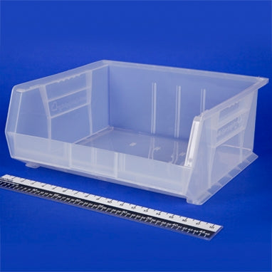 HCL Super Tough - Storage Bin Semi-Clear Plastic 7 X 14-3/4 X 16-1/2 Inch - 1420C