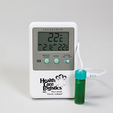 Traceable - Digital Refrigerator / Freezer Thermometer with Alarm Fahrenheit / Celsius -58° to +158°F (-50° to +70°C) Bottle Probe Battery Operated - 14144