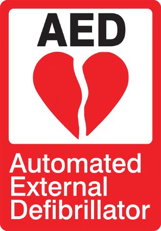 AED Plus - Wall Sign First Aid Sign AED - 815-01050123