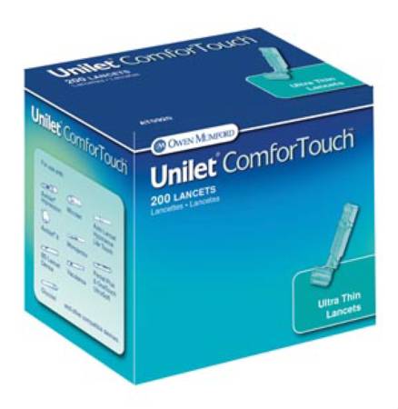 Owen Mumford ComforTouch Safety Lancet Fixed Depth Lancet Needle 28 Gauge - AT0920