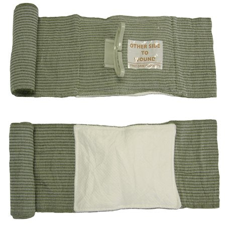 Persys Medical Trauma Pressure Dressing Israeli 4 Inch Width Standard Compression Closure Bar Olive Drab Sterile - FCP-01