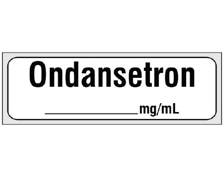 Shamrock Scientific Shamrock Pre-Printed Label Anesthesia Label Ondansetron / _____ mg/mL. White 1/2 X 500 Inch - SA-3251-PRE