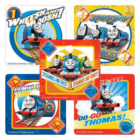 Smilemakers  100 Per Unit Go Go Thomas The Train Sticker 2.5 Inch - ST705B