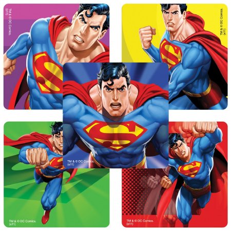 Smilemakers Disney 100 Per Unit Superman Classic Sticker 2.5 Inch - ST493R