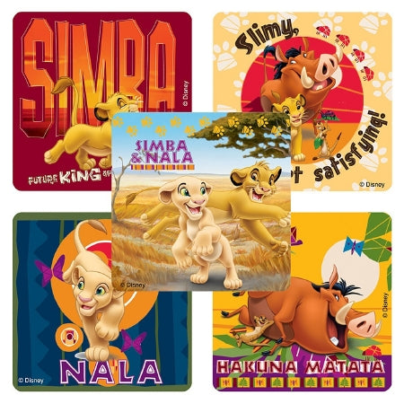 Smilemakers  100 Per Unit Disney The Lion King Hakuna Matata Sticker 2.5 Inch - ST577R