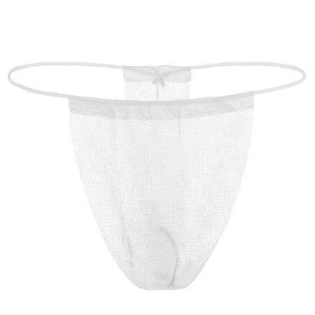 The Systems Group - Thong Panty White One Size Fits Most Disposable - SPA INT-1
