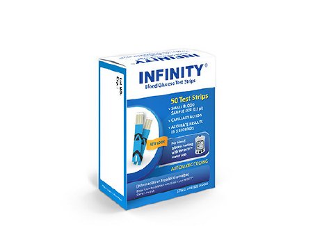 Infinity - Blood Glucose Test Strips 50 Strips per Box For Blood Glucose Meters - IMG-G5-203