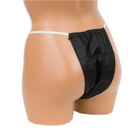 Universal Companies Canyon Rose Bikini Panty Black One Size Disposable - CR101