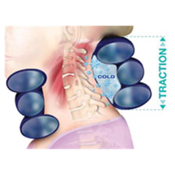 MediFlow Inc Collar Traction Chirotrac Dt Cervical Blue 4/Ca - 1476-04