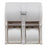Compact - Toilet Tissue Dispenser Translucent White Plastic Manual 4 Rolls Wall Mount - 56747A