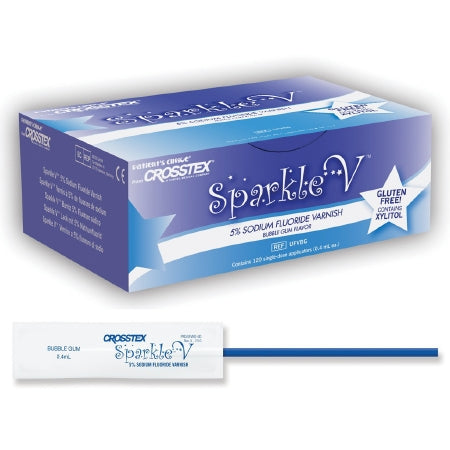 Sparkle V - Fluoride Varnish 0.4 mL X 120 per Box Mint Flavor - UFVM