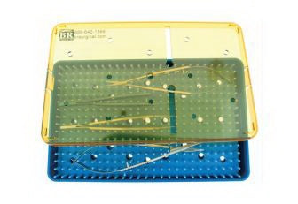 BR Surgical - Sterilization Tray with Lid 3/4 X 6 X 10 Inch - BR82-04022
