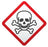 PDC - Pre-Printed Label pdc Warning Label Red / White Paper GHS Symbol Black Biohazard 1-1/2 X 1-1/2 Inch - ULGHS6