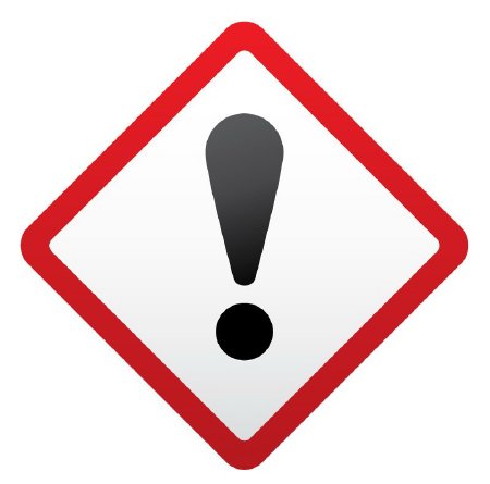 UAL - Pre-Printed Label Warning Label Black / Red / White Paper Diagram / Symbol Biohazard 1-1/2 X 1-1/2 Inch - ULGHS7