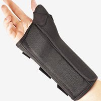 FLA ProLite - Wrist Brace with Abducted Thumb Aluminum / Foam / Nylon / Polyester Right Hand Black X-Small - 22-4601SBLK