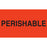 Tabbies Climate Label "PERISHABLE", (Fluorescent Red) - 3"H x 5"W, 500 per Roll - 43502