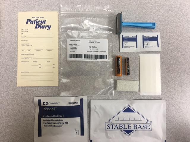 Florida Medical Sales Diary Prep Pad 5 Lead Holter Kit - FMS-ABDG