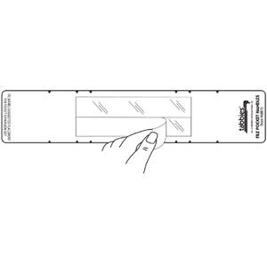 Tabbies File Pocket Handles - 9-5/8"W x 2"H	, 5 pack per Box