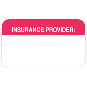 Tabbies Insurance Labels - 1-1/2"W x 7/8"H, 250 per Roll