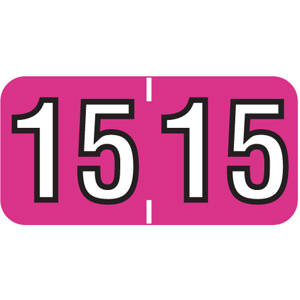 Tabbies Colwell Compatible Yearcode 14400 Label Rolls, 3/4"H x 1-1/2"W, 500 Per Roll