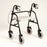 Patterson Medical Supply Grand Line Wide Rollaider Bariatric 4 Wheel Rollator Black Steel Frame - 563359