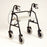 Grand Line Wide Rollator - Bariatric 4 Wheel Rollator Black Adjustable Height / Extra Wide / Folding Steel Frame - 563359