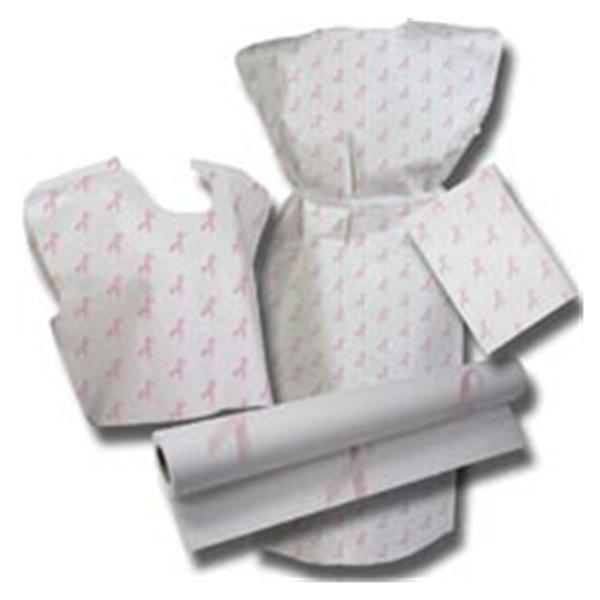 Henry Schein Drape Sheet Exam 40 In X 48 In Pink Ribbon 2 Ply 100/Case - 73719