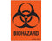 Shamrock Scientific Pre-Printed Label Warning Label Biohazard Orange 2-1/4 X 3 Inch - SBH-1