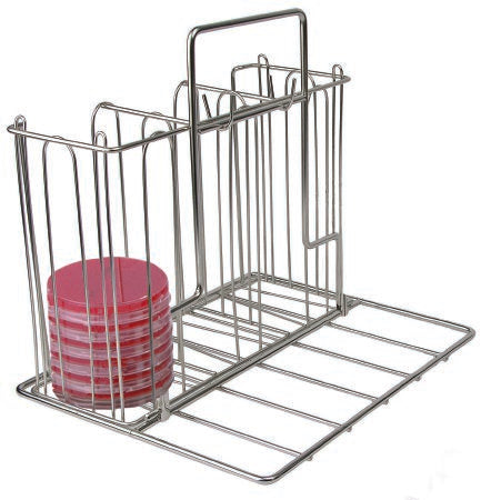 McKesson - Caddy Rack Petri Dish 13 X 9.5 X 11.25 Inch Stainless Steel - 3116