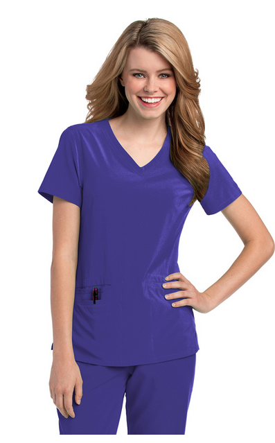 Urbane Performance - Scrub Shirt 2X-Large Galaxy Blue 2 Pockets Short Sleeve Female - 9015BGFS-2XLG