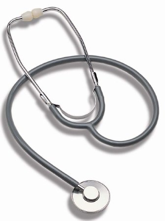 Mabis Healthcare Mabis Classic Stethoscope Red 1-Tube 22 Inch Tube Single Head Chestpiece - 10-428-080