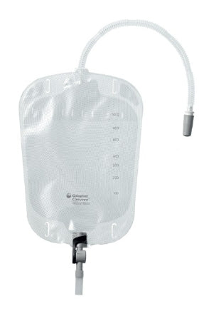 Coloplast Conveen Security+ Urinary Leg Bag Anti-Reflux Valve / Clamp Valve 1000 mL Vinyl / Flocked - 21027