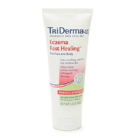 TriDerma MD Eczema Fast Healing - Itch Relief 0.5% - 1.5% Strength Cream 2.2 oz. Tube - 54025