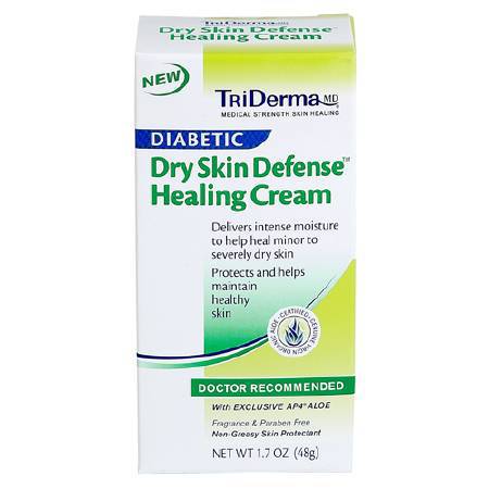 Genuine Virgin Aloe Corp dba Triderma TriDerma Diabetic Dry Skin Defense Hand and Body Moisturizer 4.2 oz. Tube Unscented Cream - 66425