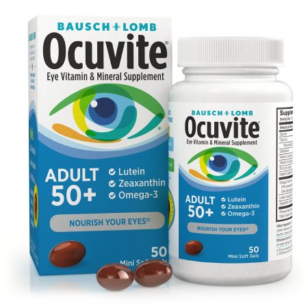 Ocuvite Adult 50+ - Multivitamin Supplement Ascorbic Acid / Vitamin E 30 IU - 150 mg Strength Softgel 50 per Bottle - 32420846530