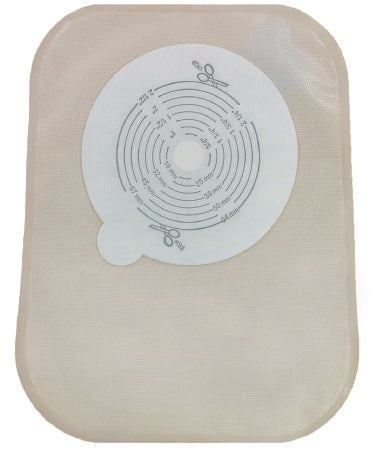 Genairex Securi-T Filtered Ostomy Pouch One-Piece System 8 Inch Length 1/2 to 2-1/2 Inch Stoma Closed End Trim To Fit - 7608001