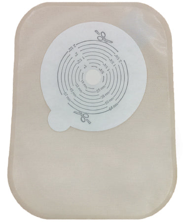 Securi-T - Ostomy Pouch One-Piece System 8 Inch Length Closed End Flat, Trim To Fit - 7608001