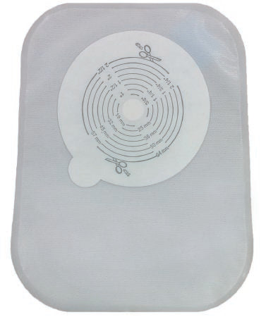 Securi-T - Ostomy Pouch One-Piece System 8 Inch Length Closed End Flat, Trim To Fit - 7608002