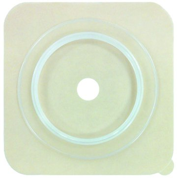 Genairex Securi-T Ostomy Wafer Trim to Fit, Extended Wear Without Tape 2-1/4 Inch Flange 2-Piece Hydrocolloid Up to 1-3/4 Inch 4 X 4 Inch - 7814214