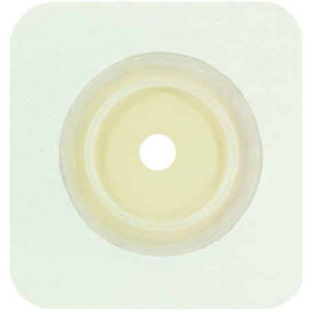 Securi-T - Ostomy Barrier Trim to Fit, Extended Wear Without Tape 57 mm Flange Red Code System Hydrocolloid Up to 1-3/4 Inch Opening 4 X 4 Inch - 7814214