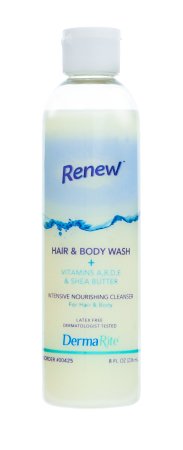 Renew - Shampoo and Body Wash 8 oz. Flip Top Bottle Coconut Scent - 00425