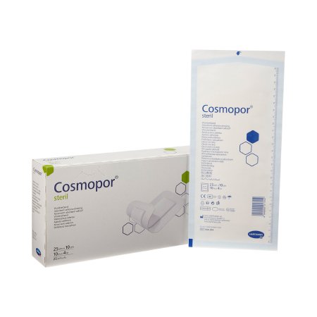 Cosmopor - Adhesive Dressing 4 X 10 Inch Nonwoven Rectangle White Sterile - 900814