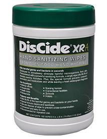 Palmero DisCide XRA Sanitizing Skin Wipe Canister Aloe / Vitamin E Wintergreen Scent 160 Count - 3500