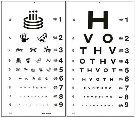 Bernell/Vision Training Products Eye Test Chart 10 Foot - BCDI10