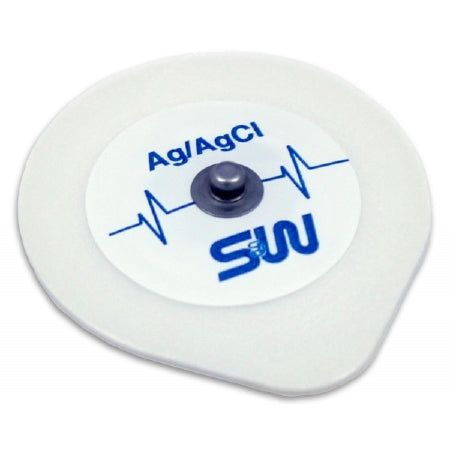 S&W Series - ECG Snap Electrode Monitoring Non-Radiolucent Foam Backing 25 per Pack - 540