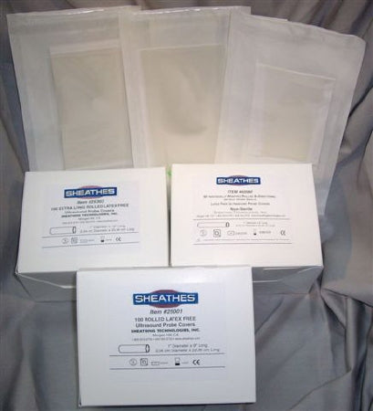 Sheathing Technologies Pull Up Ultrasound Probe Cover Set 4 X 24 Inch For Ultrasound Probe - 50040-485