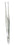 Miltex - Tissue Forceps Graefe 4-3/8 Inch Length OR Grade German Stainless Steel NonSterile NonLocking Thumb Handle Straight 4.5 mm Wide Jaws with Fine Teeth and Catch - 18-854
