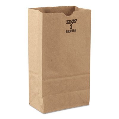 General - Grocery Bag Brown Kraft Paper #3 - BAGGK3500